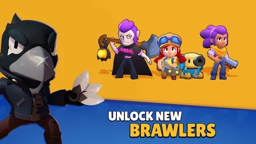 Brawler selection screen showing Sirius the 100th brawler with shadow clone ability