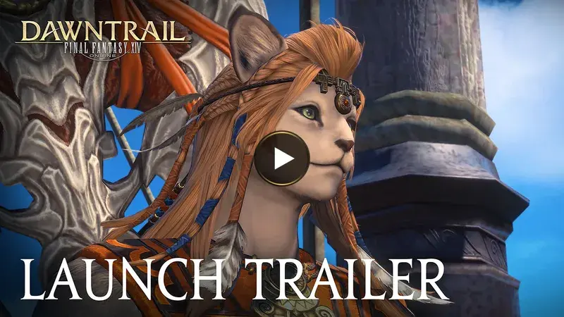 Final Fantasy XIV 7.5 key art with the Warrior of Light and new alliance members