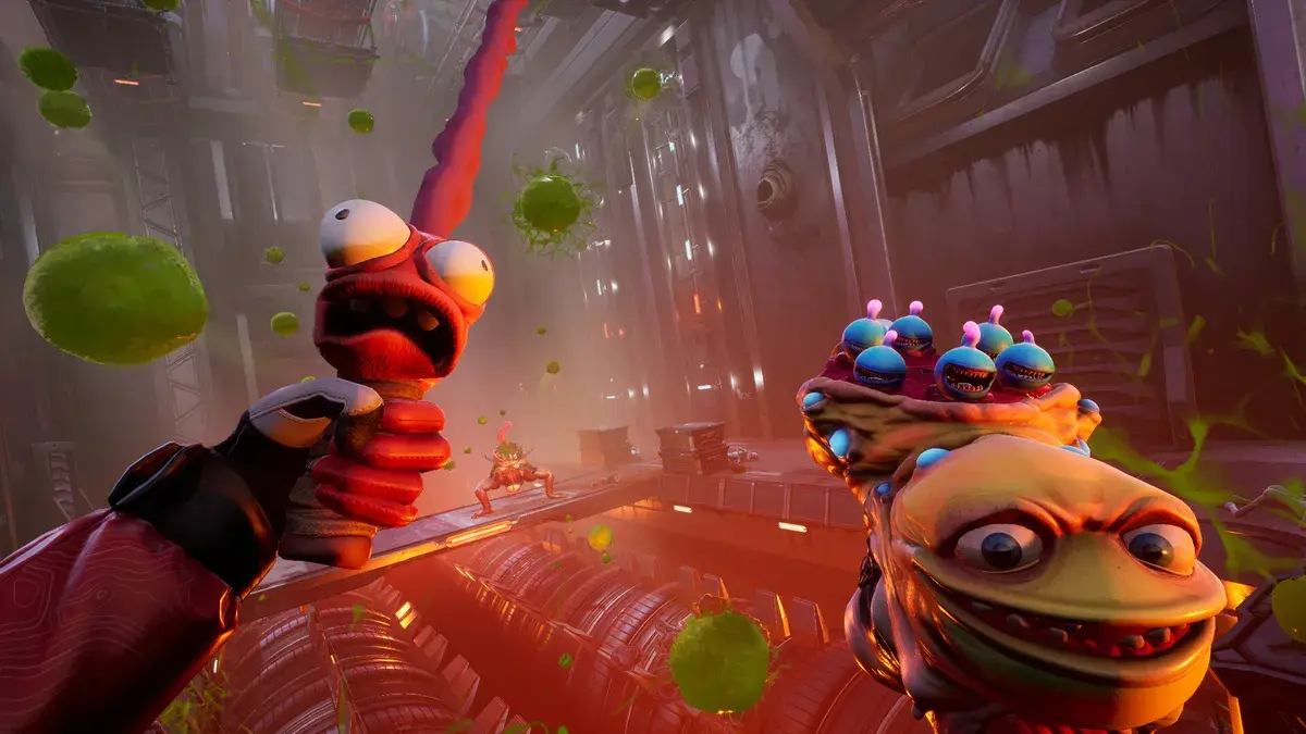 Bounty hunting mission on a cartoon planet with comedy cutscene playing