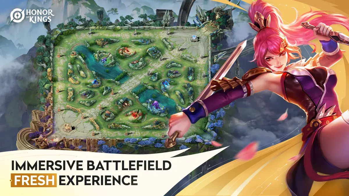 Hero skin selection lobby with animated character previews