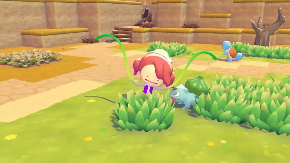 Battle scene showcasing new Pokemon species and mechanics