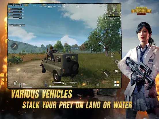 Final circle between two squads fighting inside a ruined building compound