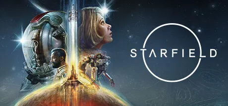 Starfield key art showing astronaut standing on an alien planet